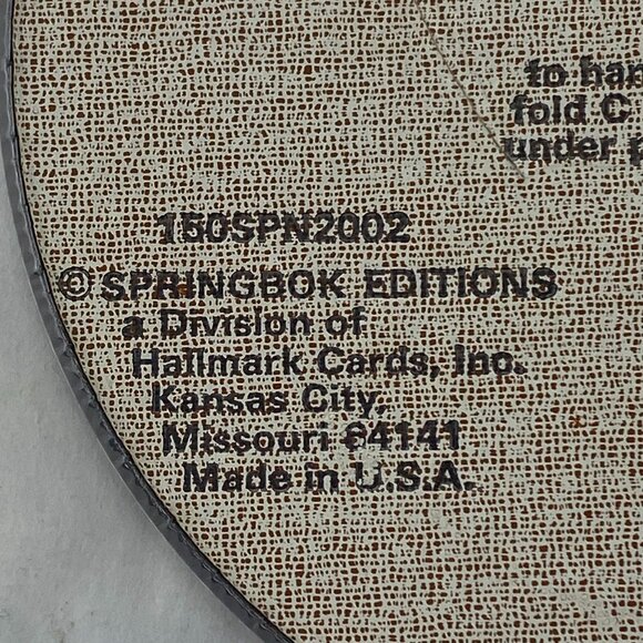 Vintage Springbok Hallmark 6 Inch Owl Pinback Button The Answer Is NO - Picture 3 of 7